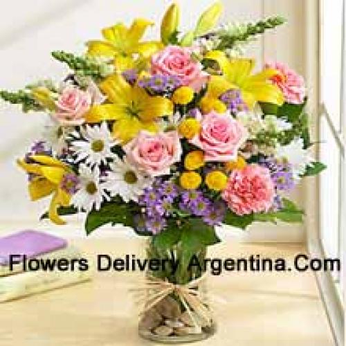 Elegant Assorted Flowers in Vase