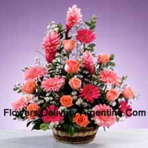 Assorted Stems Flower Basket