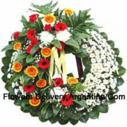 Attractive Assorted Flower Wreath